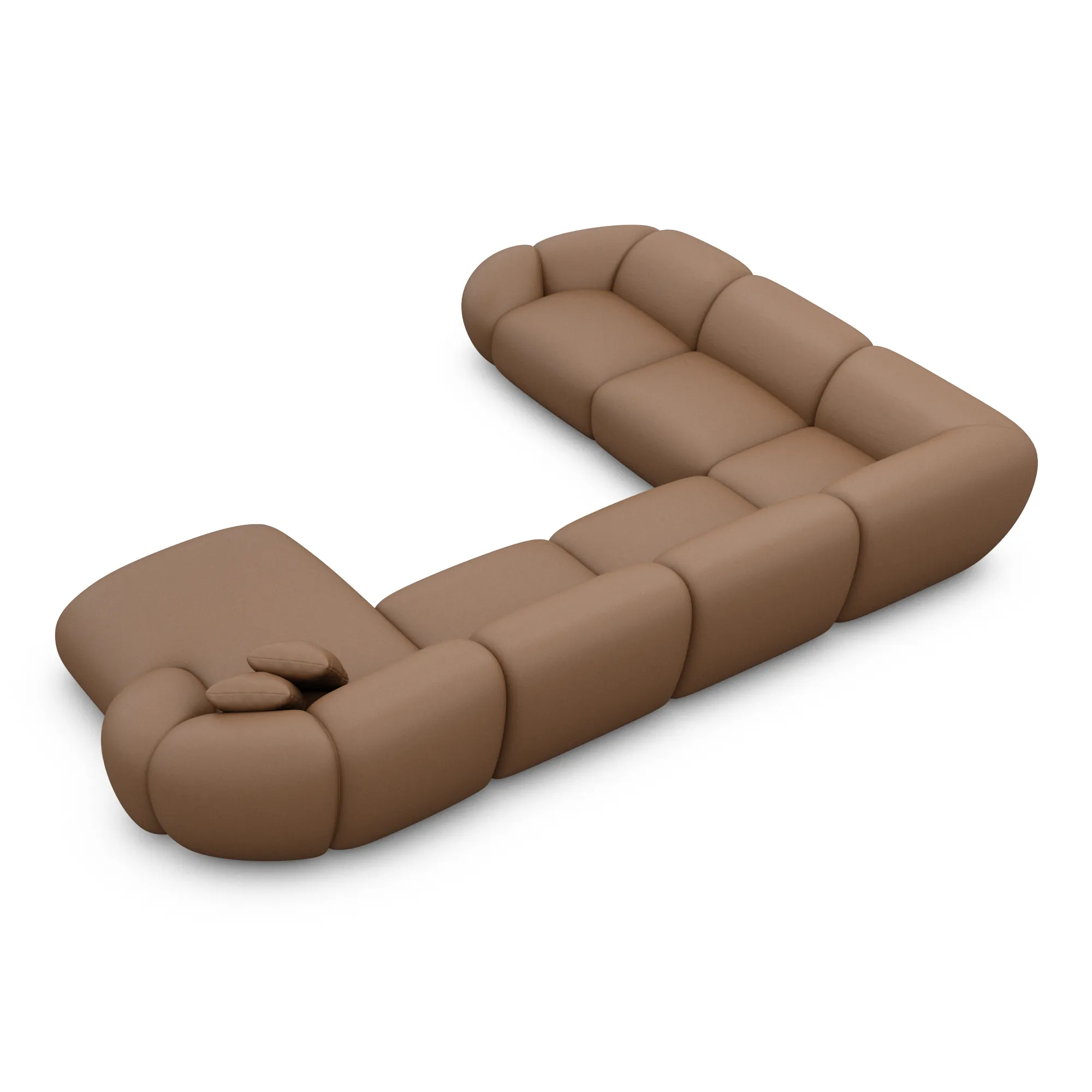 Echtleder U-Form XXL Wohnlandschaft Solira – Bild 19
