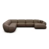 Echtleder U-Form XXL Wohnlandschaft Solira – Bild 24