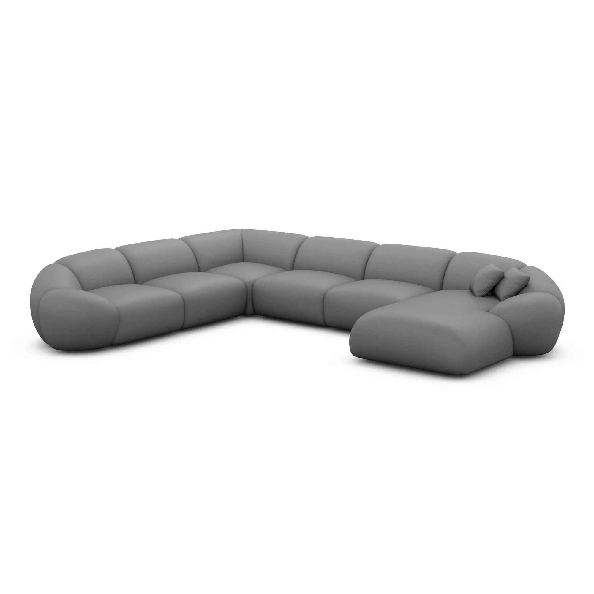 Kunstleder U-Form XXL Wohnlandschaft Solira – Bild 44