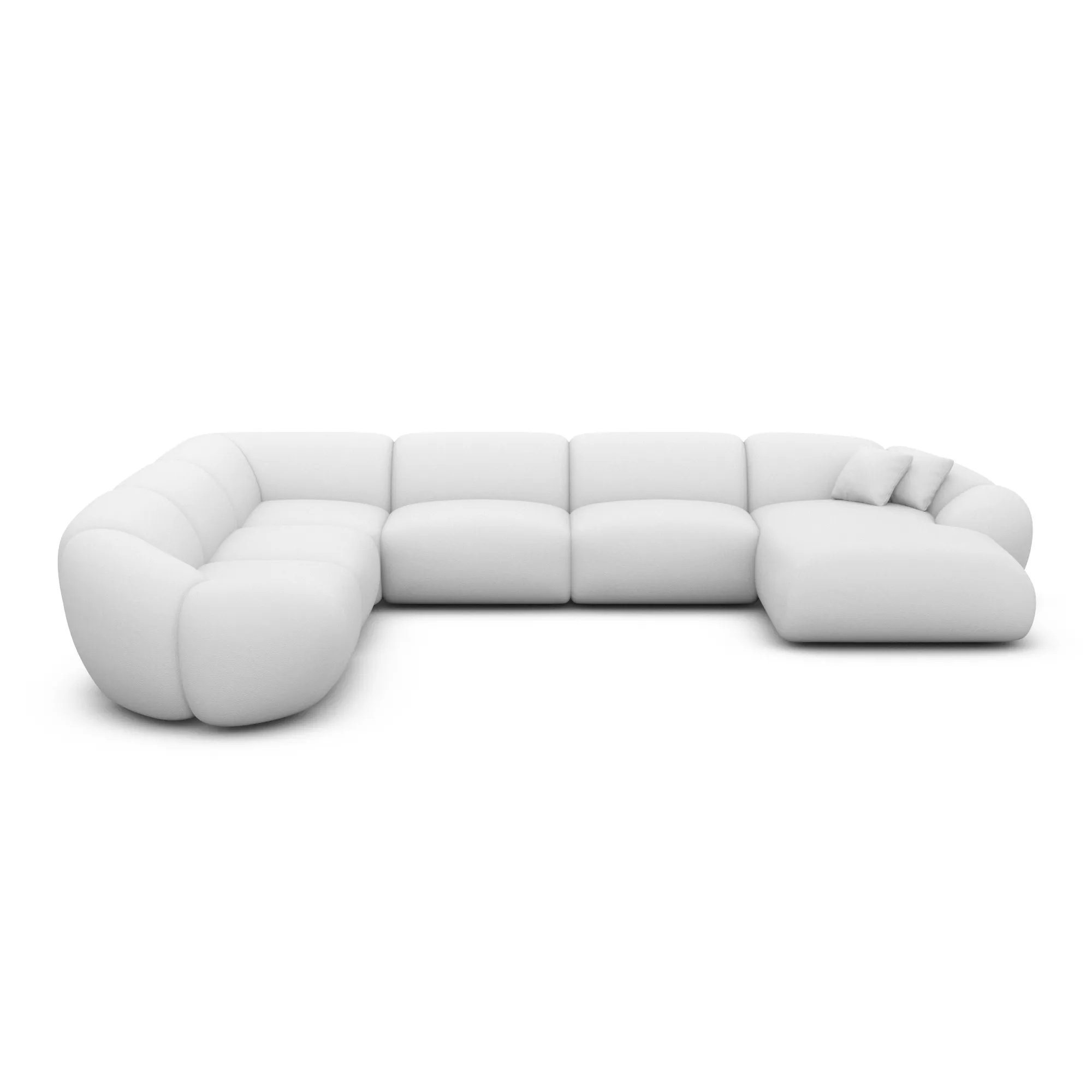 Kunstleder U-Form XXL Wohnlandschaft Solira – Bild 51
