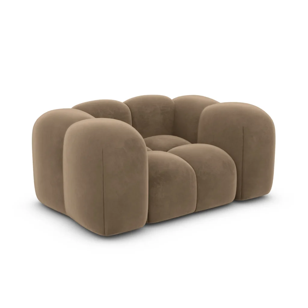 Samtstoff Sessel Valora