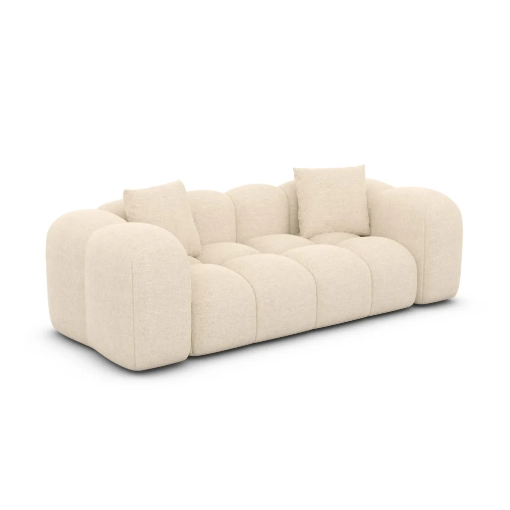 Strukturstoff 2-Sitzer Couch Valora