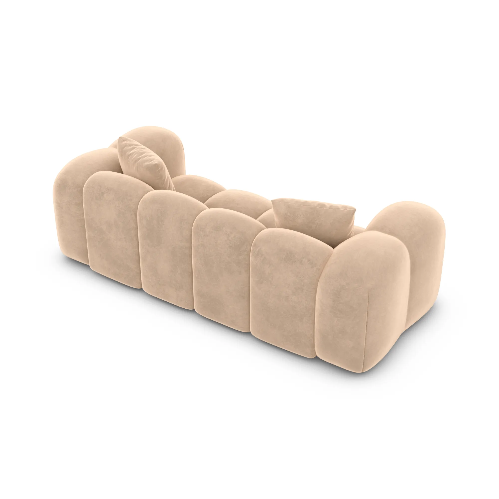 Samtstoff 2-Sitzer Couch Valora