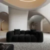 Samtstoff 2-Sitzer Couch Valora