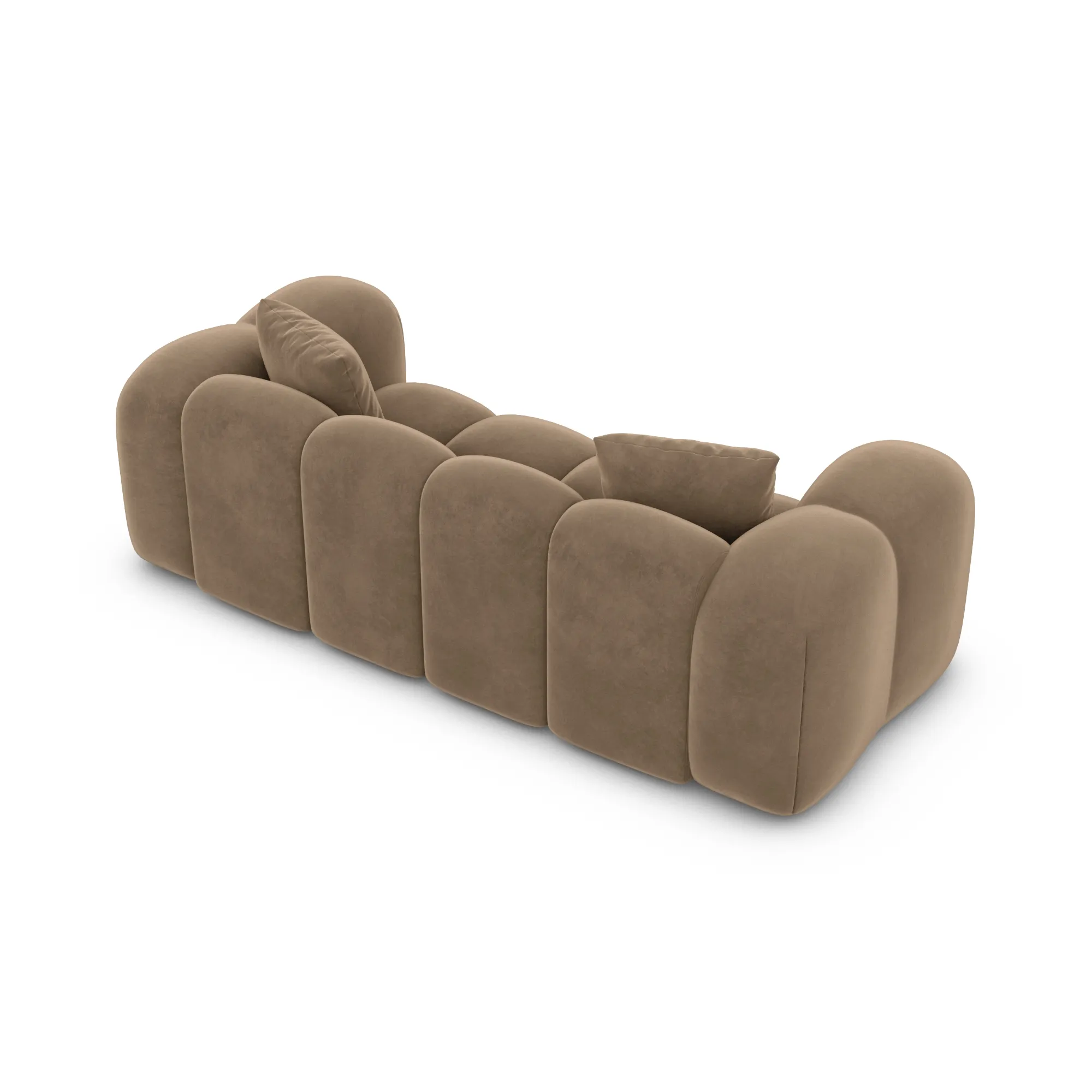 Samtstoff 2-Sitzer Couch Valora