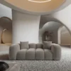 Samtstoff 2-Sitzer Couch Valora
