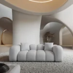 Echtleder 2-Sitzer Couch Valora