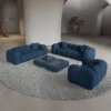 Strukturstoff 3-2-1-Sitzer Sofa Set Valora