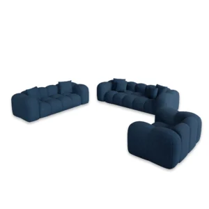 Strukturstoff 3-2-1-Sitzer Sofa Set Valora