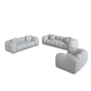 Echtleder 3-2-1-Sitzer Sofa Set Valora