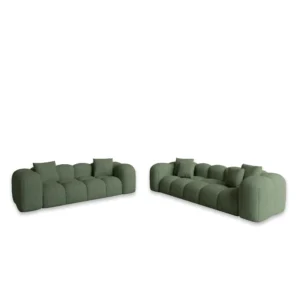 Strukturstoff 3-2-Sitzer Sofa Set Valora