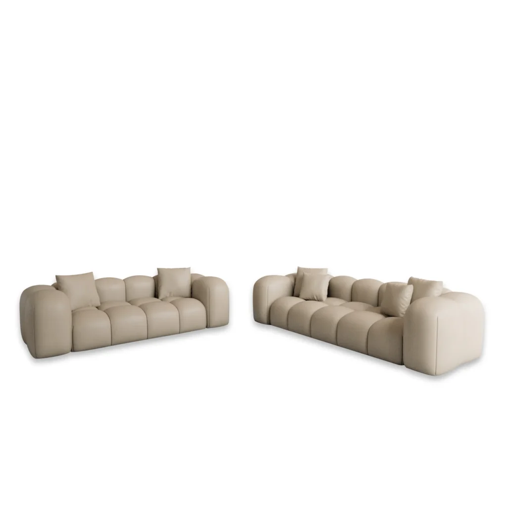 Kunstleder 3-2-Sitzer Sofa Set Valora