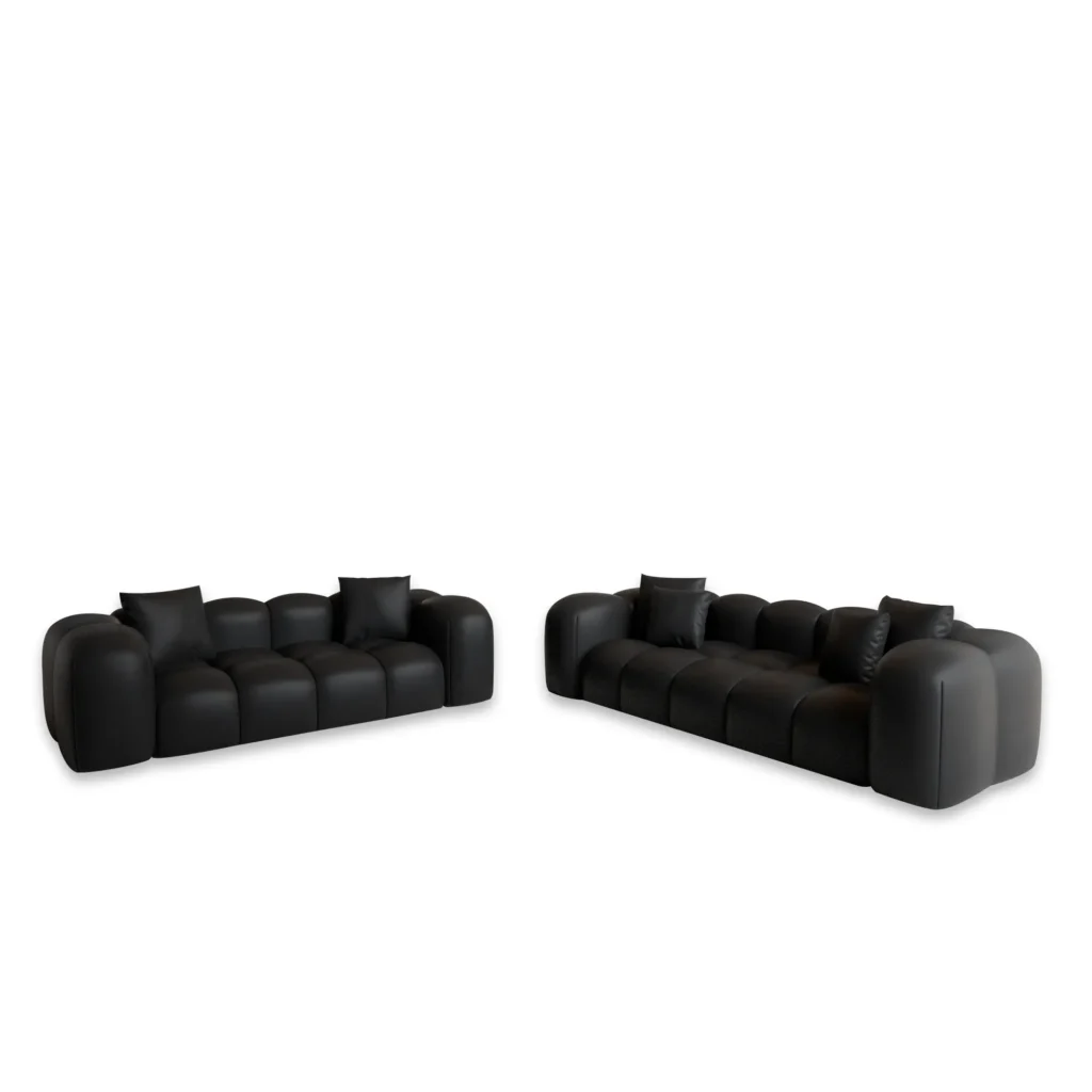 Kunstleder 3-2-Sitzer Sofa Set Valora
