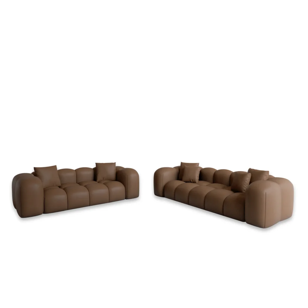 Kunstleder 3-2-Sitzer Sofa Set Valora