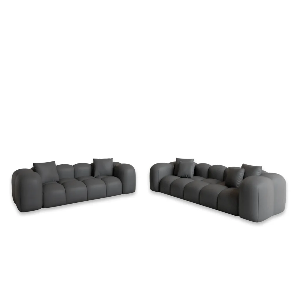 Kunstleder 3-2-Sitzer Sofa Set Valora