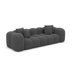 Bouclé 3-Sitzer Couch Valora