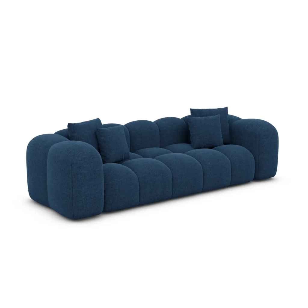 Strukturstoff 3-Sitzer Couch Valora