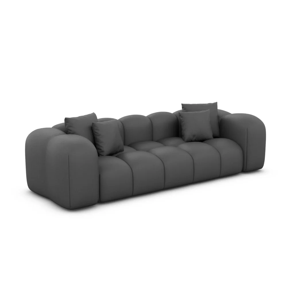 Echtleder 3-Sitzer Couch Valora
