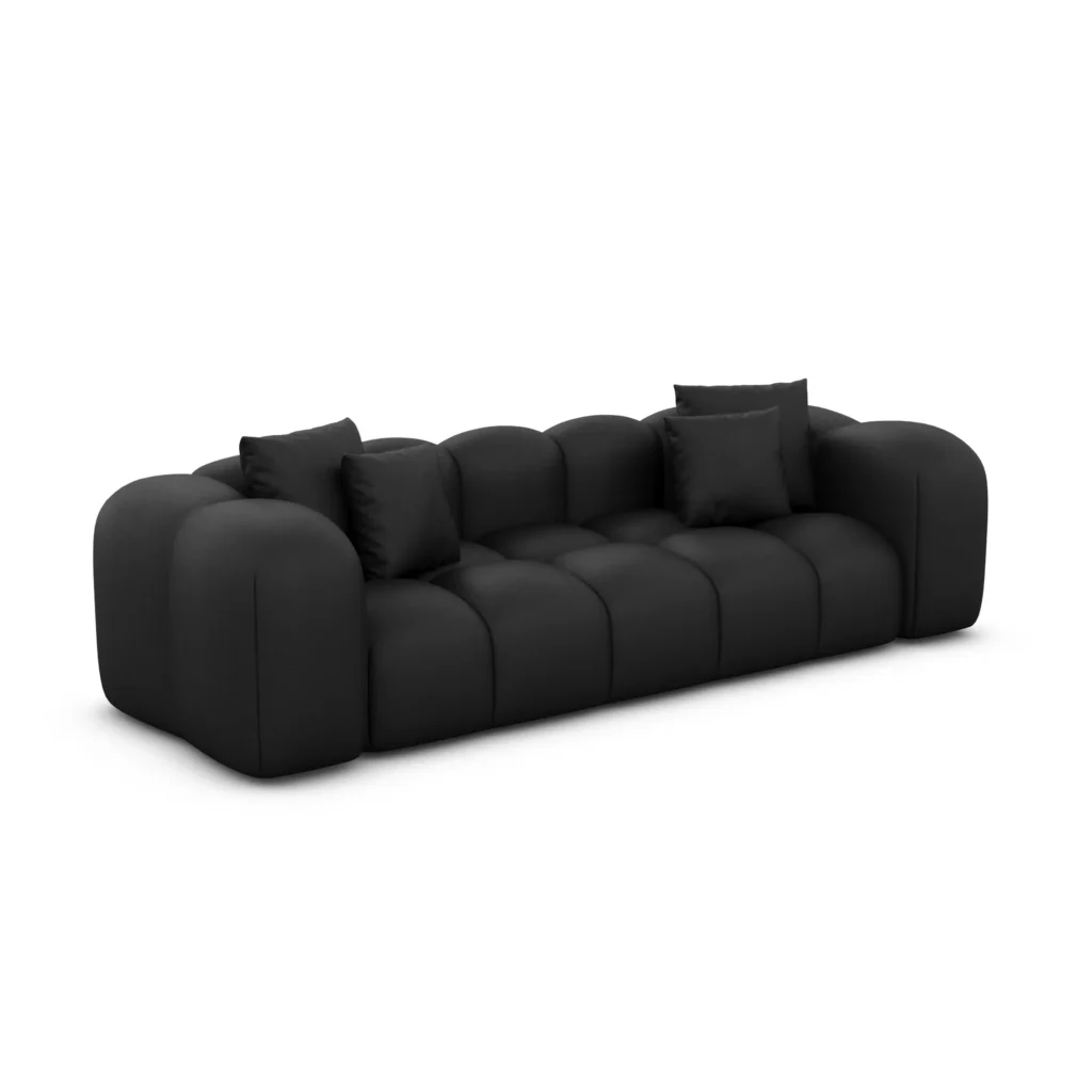 Kunstleder 3-Sitzer Couch Valora