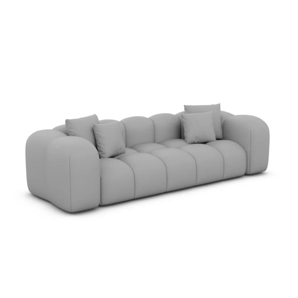 Kunstleder 3-Sitzer Couch Valora