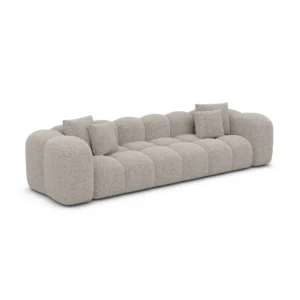 Bouclé 4-Sitzer Couch Valora