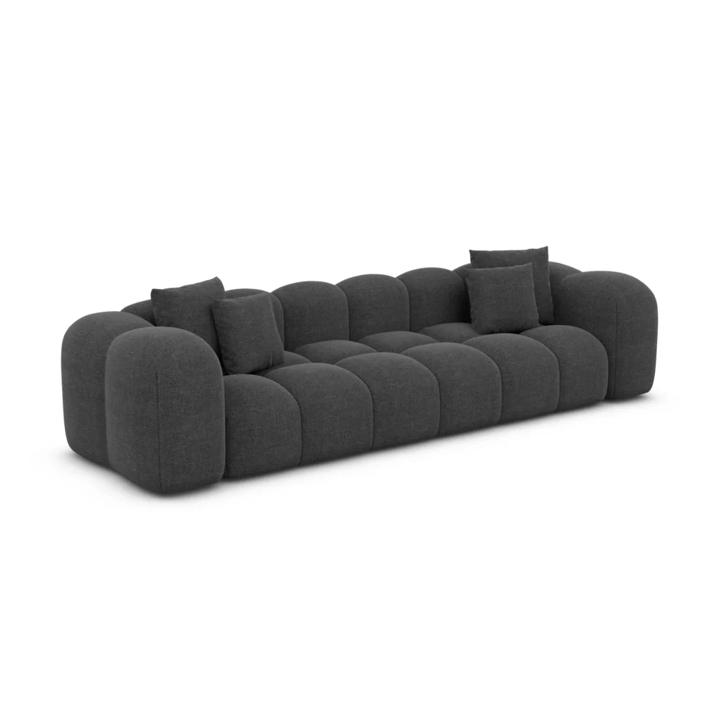 Strukturstoff 4-Sitzer Couch Valora