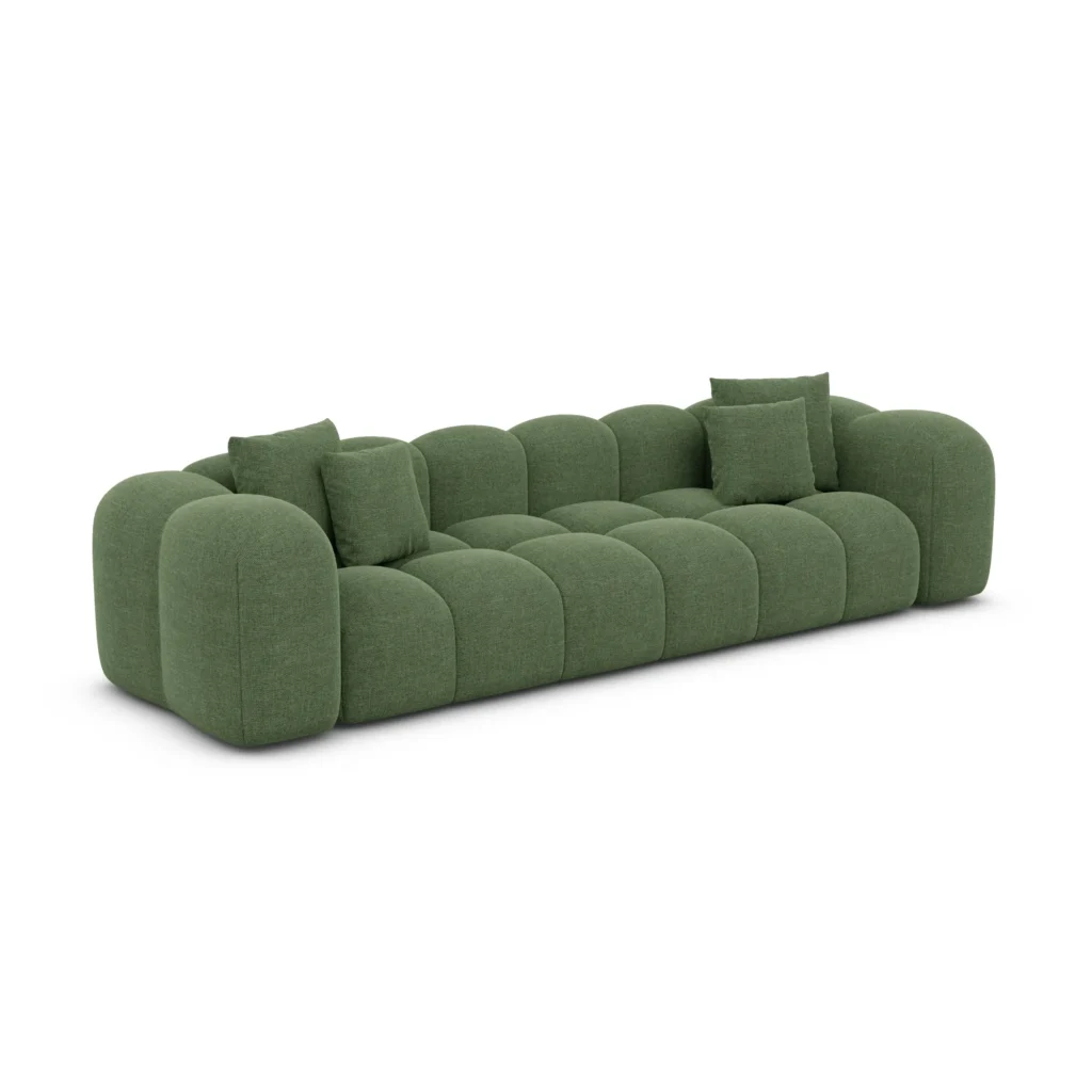 Strukturstoff 4-Sitzer Couch Valora