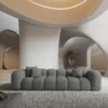 Strukturstoff 4-Sitzer Couch Valora