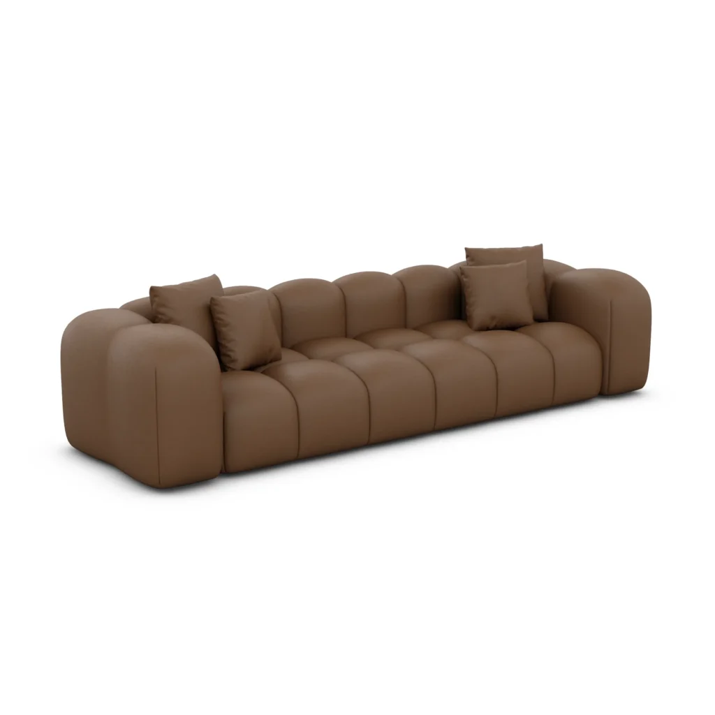 Kunstleder 4-Sitzer Couch Valora