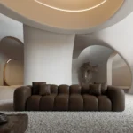 Kunstleder 4-Sitzer Couch Valora