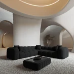 Strukturstoff Ecksofa Valora