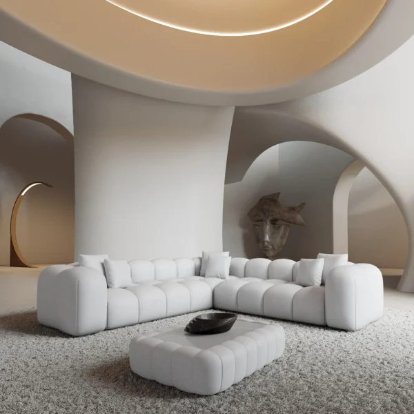 Echtleder Ecksofa Valora