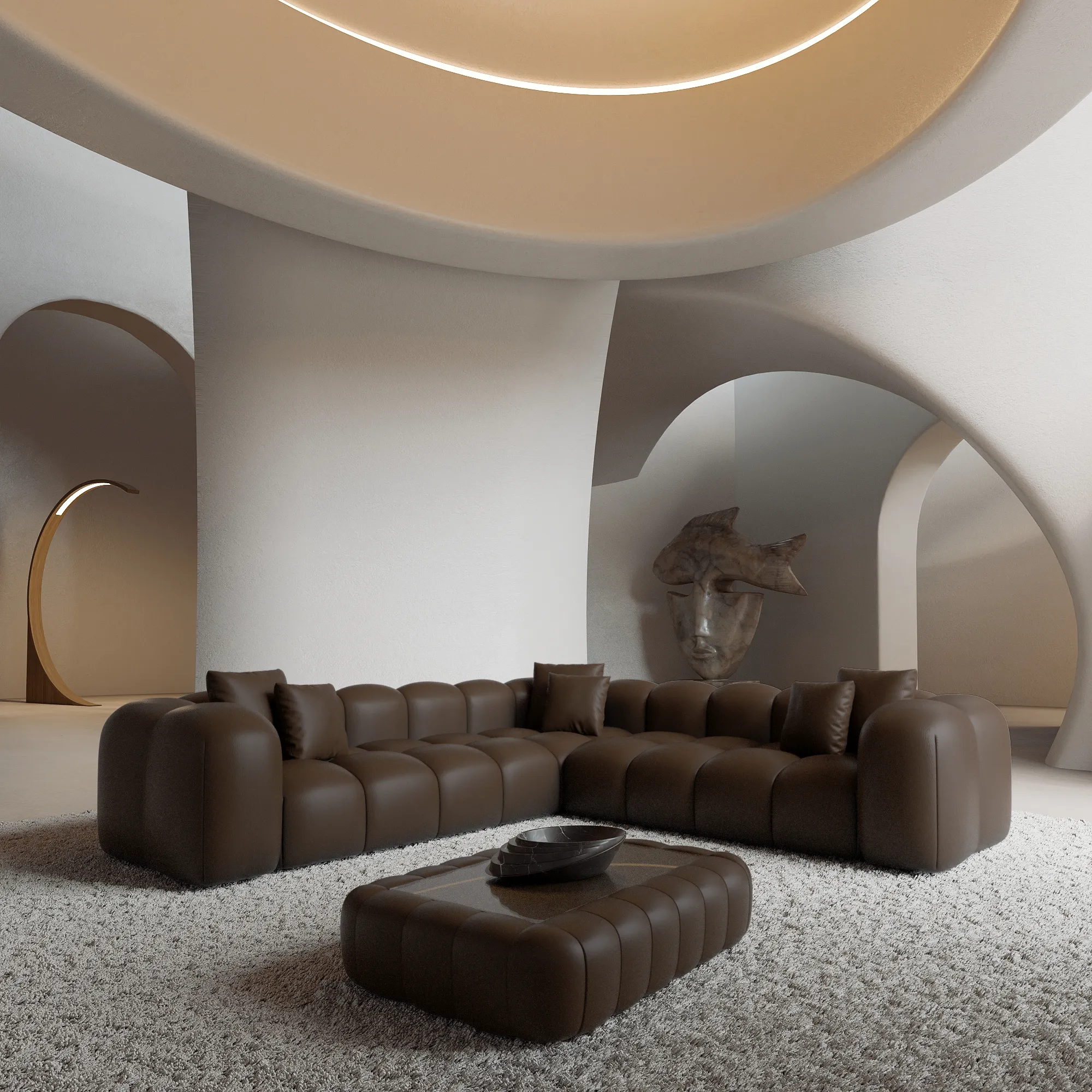 Kunstleder Ecksofa Valora