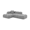 Samtstoff L-Form Lounge Sofa Valora