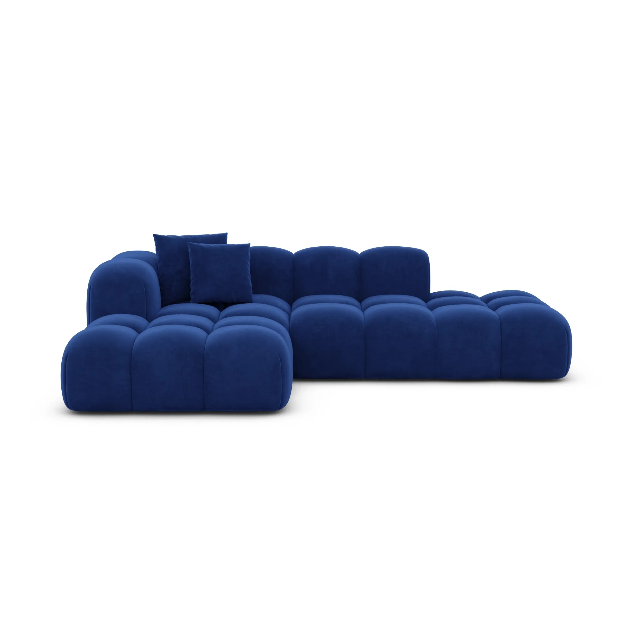 Samtstoff L-Form Lounge Sofa Valora