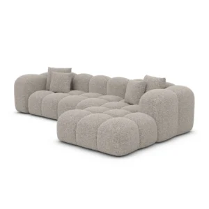Bouclé L-Form Sofa Valora
