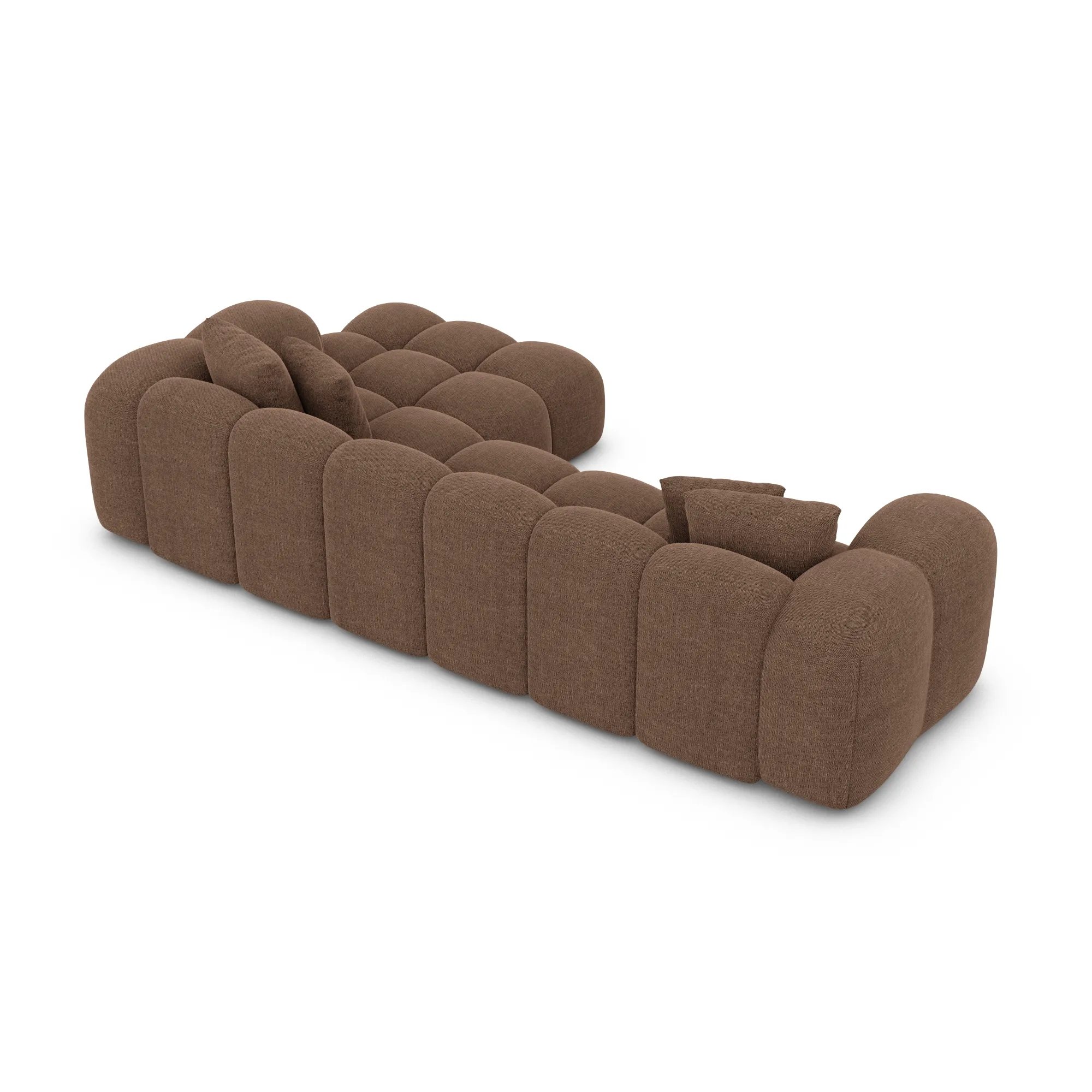 Strukturstoff L-Form Sofa Valora