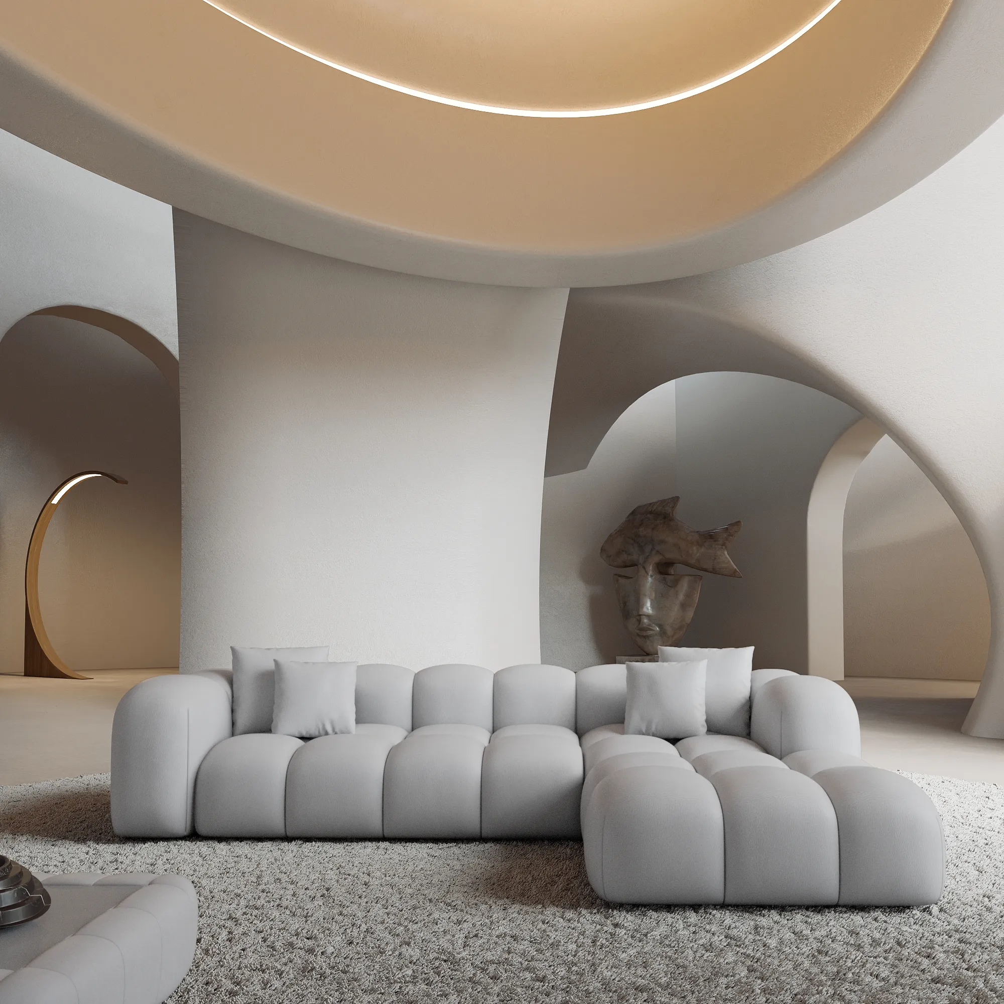 Echtleder L-Form Sofa Valora