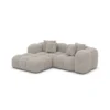Bouclé L-Form Studio Sofa Valora
