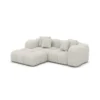 Bouclé L-Form Studio Sofa Valora