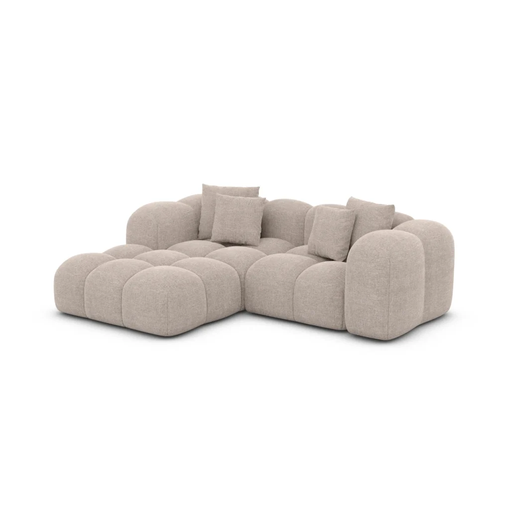 Strukturstoff L-Form Studio Sofa Valora