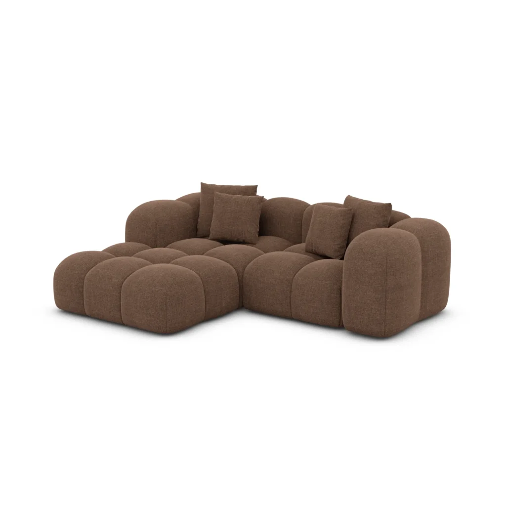 Strukturstoff L-Form Studio Sofa Valora