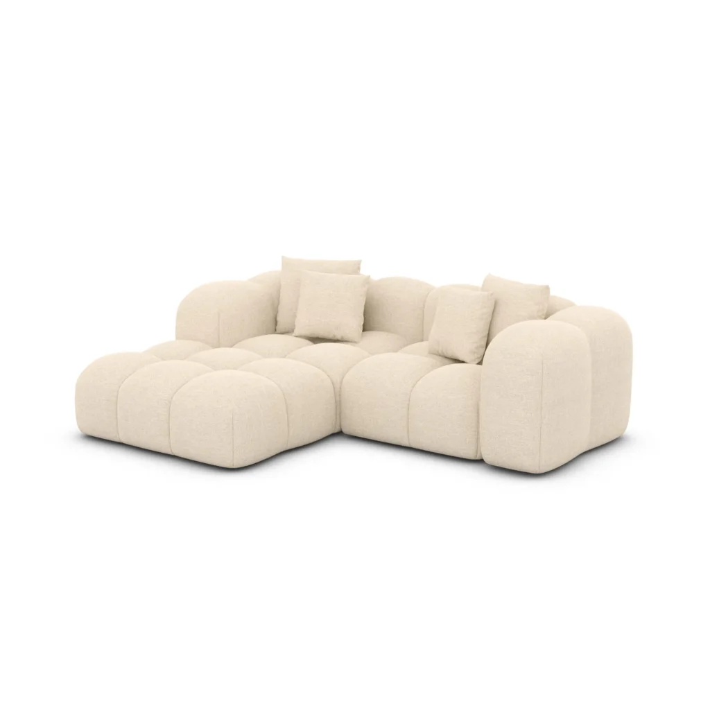 Strukturstoff L-Form Studio Sofa Valora