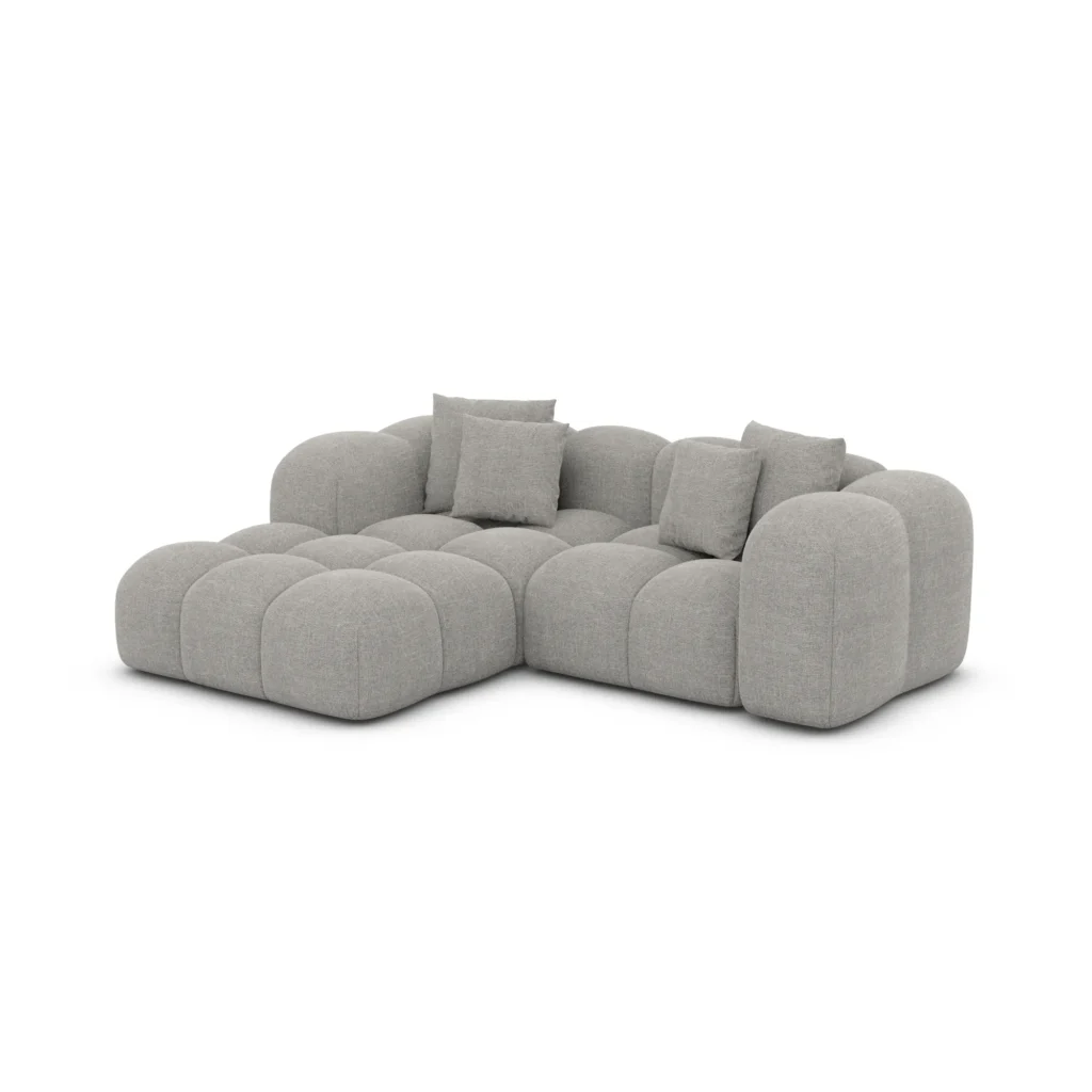 Strukturstoff L-Form Studio Sofa Valora