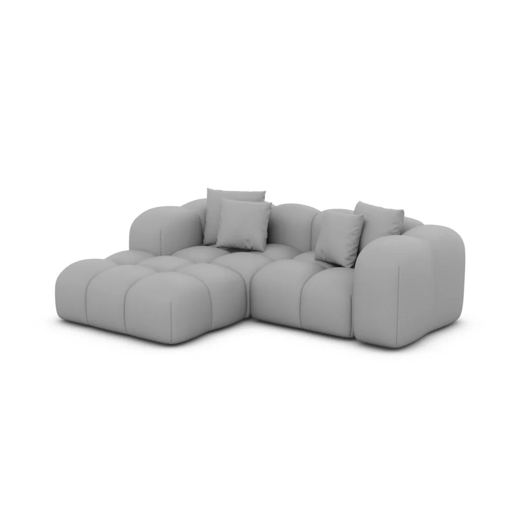 Echtleder L-Form Studio Sofa Valora