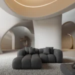 Kunstleder L-Form Studio Sofa Valora