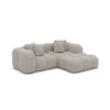Bouclé L-Form Studio Sofa Valora