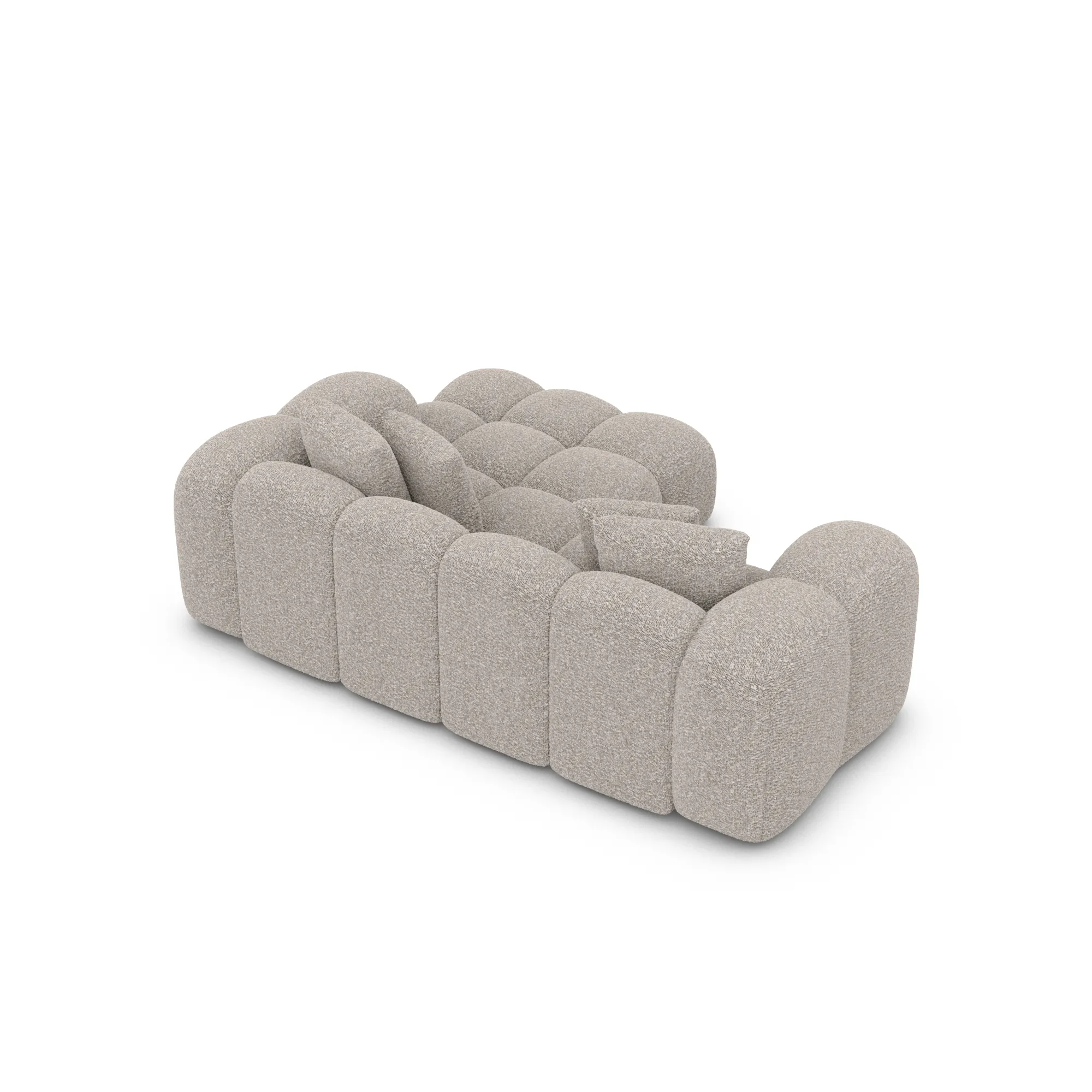 Bouclé L-Form Studio Sofa Valora