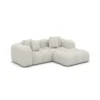 Bouclé L-Form Studio Sofa Valora
