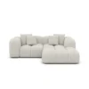Bouclé L-Form Studio Sofa Valora